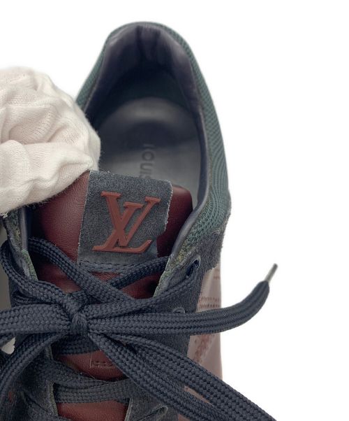 LOUIS VUITTON（ルイ ヴィトン）LOUIS VUITTON (ルイ ヴィトン) ローカットスニーカー ブラック×ボルドー サイズ:US8.5の古着・服飾アイテム