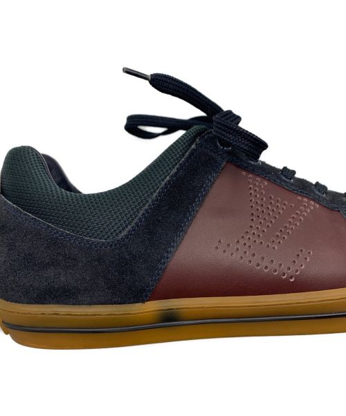 LOUIS VUITTON（ルイ ヴィトン）LOUIS VUITTON (ルイ ヴィトン) ローカットスニーカー ブラック×ボルドー サイズ:US8.5の古着・服飾アイテム