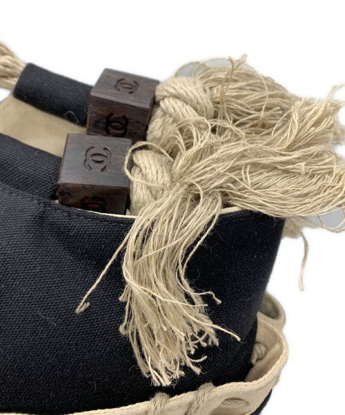 CHANEL（シャネル）CHANEL (シャネル) フィッシュネットトートバッグ ブラックの古着・服飾アイテム
