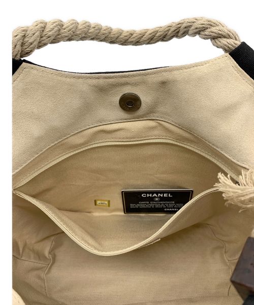 CHANEL（シャネル）CHANEL (シャネル) フィッシュネットトートバッグ ブラックの古着・服飾アイテム