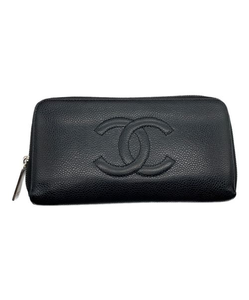 CHANEL（シャネル）CHANEL (シャネル) 長財布 ブラックの古着・服飾アイテム