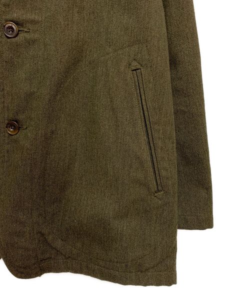 Needles（ニードルズ）Needles (ニードルズ) ノーカラーウールジャケット カーキ サイズ:Sの古着・服飾アイテム