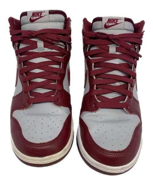 NIKE（ナイキ）NIKE (ナイキ) DUNK HIGH RETRO ボルドー×グレー サイズ:US8の古着・服飾アイテム