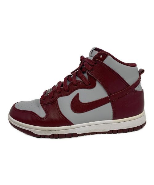 NIKE（ナイキ）NIKE (ナイキ) DUNK HIGH RETRO ボルドー×グレー サイズ:US8の古着・服飾アイテム
