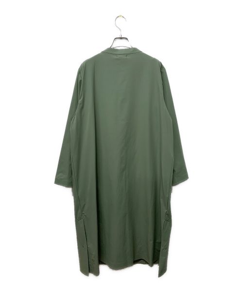 plantation（プランテーション）Plantation (プランテーション) DESCENTE (デサント) ノーカラーコート グリーン サイズ:Ｍ 未使用品の古着・服飾アイテム