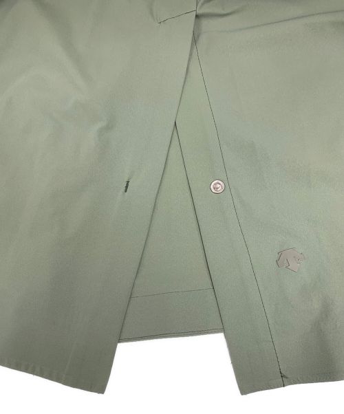 plantation（プランテーション）Plantation (プランテーション) DESCENTE (デサント) ノーカラーコート グリーン サイズ:Ｍ 未使用品の古着・服飾アイテム