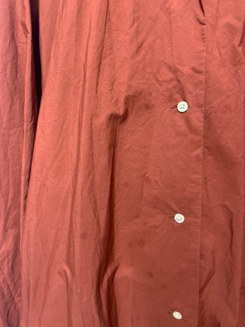 AURALEE（オーラリー）AURALEE (オーラリー) SELVEDGE WEATHER CLOTH LONGSHIRT DRESS オレンジ サイズ:1の古着・服飾アイテム