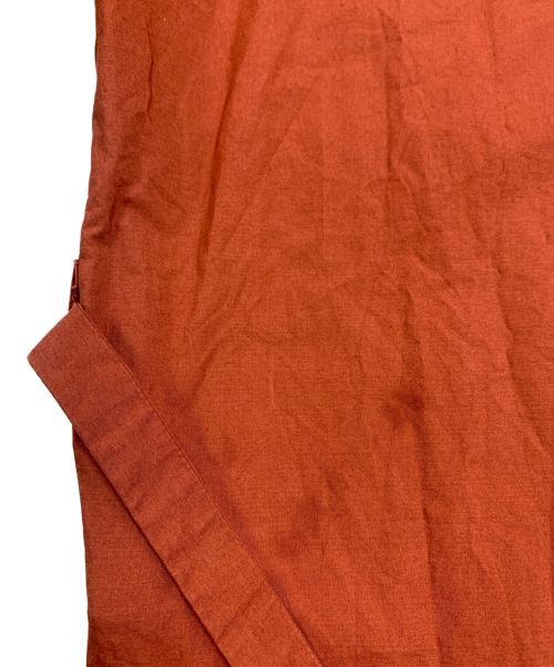 AURALEE（オーラリー）AURALEE (オーラリー) SELVEDGE WEATHER CLOTH LONGSHIRT DRESS オレンジ サイズ:1の古着・服飾アイテム