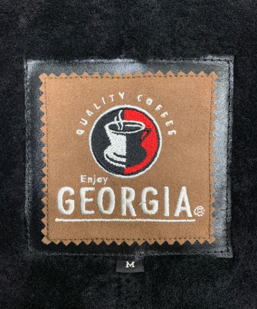 Georgia（ジョージア）GEORGIA (ジョージア) リアルムートンコート ブラック サイズ:Mの古着・服飾アイテム