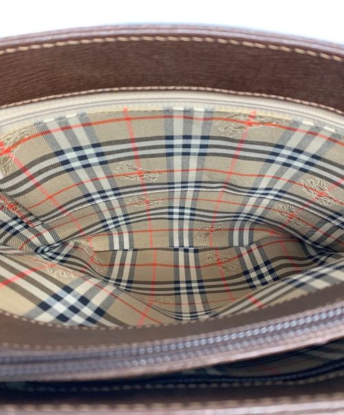 BURBERRY（バーバリー）BURBERRY (バーバリー) ハンドバッグ ブラウンの古着・服飾アイテム