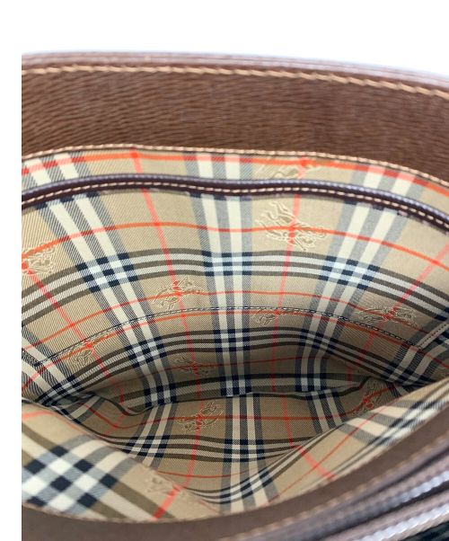BURBERRY（バーバリー）BURBERRY (バーバリー) ハンドバッグ ブラウンの古着・服飾アイテム