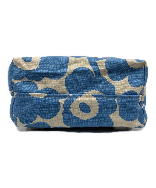 marimekko（マリメッコ）marimekko (マリメッコ) リュック ブルー×アイボリーの古着・服飾アイテム