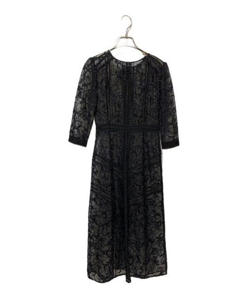 FRAY ID（フレイ アイディー）FRAY ID (フレイ アイディー) オーガンジーレースワンピース ブラック サイズ:S 未使用品の古着・服飾アイテム