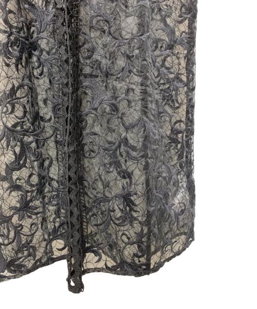 FRAY ID（フレイ アイディー）FRAY ID (フレイ アイディー) オーガンジーレースワンピース ブラック サイズ:S 未使用品の古着・服飾アイテム