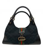 GUCCIグッチ）の古着「シェリーラインGGハンドバッグ」｜ブラック