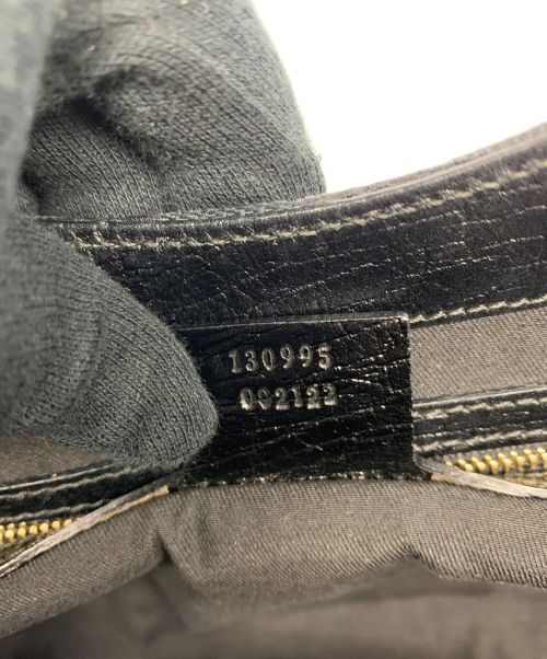 GUCCI（グッチ）GUCCI (グッチ) シェリーラインGGハンドバッグ ブラックの古着・服飾アイテム
