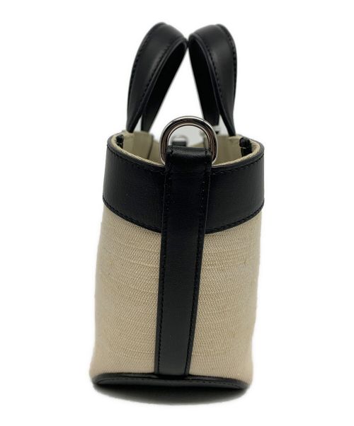 J&M DAVIDSON（ジェイ＆エム デヴィッドソン）J&M DAVIDSON (ジェイ＆エム デヴィッドソン) small voyage tote ベージュ×ブラックの古着・服飾アイテム