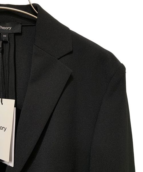 theory（セオリー）theory (セオリー) SB SLIM BLAZER UL CRISP TWILL ブラック サイズ:00 未使用品の古着・服飾アイテム