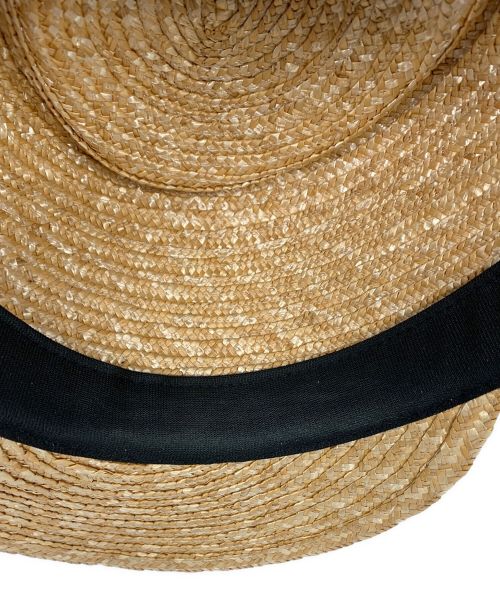 田中帽子店（タナカボウシテン）田中帽子店 (タナカボウシテン) Mathis　麦わらキャップ ナチュラル サイズ:56.5の古着・服飾アイテム