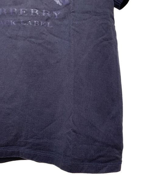 BURBERRY BLACK LABEL（バーバリーブラックレーベル）BURBERRY BLACK LABEL (バーバリーブラックレーベル) プリントTシャツ ネイビー サイズ:3の古着・服飾アイテム