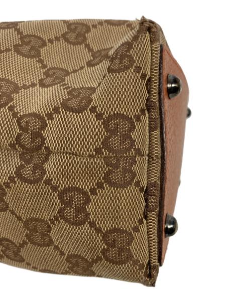 GUCCI（グッチ）GUCCI (グッチ) GGキャンバスミニトートバッグ ブラウンの古着・服飾アイテム