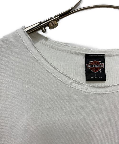 HARLEY-DAVIDSON（ハーレーダビッドソン）HARLEY-DAVIDSON (ハーレーダビッドソン) 半袖Tシャツ ホワイト サイズ:Lの古着・服飾アイテム