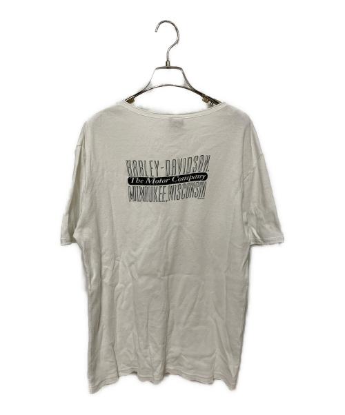 HARLEY-DAVIDSON（ハーレーダビッドソン）HARLEY-DAVIDSON (ハーレーダビッドソン) 半袖Tシャツ ホワイト サイズ:Lの古着・服飾アイテム