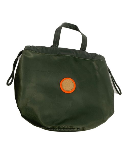 Kipling（キプリング）Kipling  (キプリング) BEAMS (ビームス) 2WAYバケツバッグ オリーブの古着・服飾アイテム