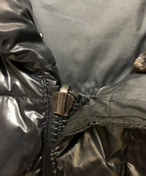 MONCLER（モンクレール）MONCLER (モンクレール) リバーシブルダウンジャケット ブラック サイズ:1の古着・服飾アイテム