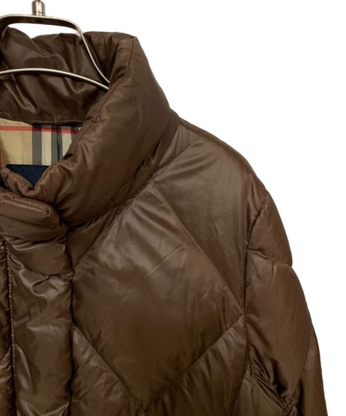 BURBERRY LONDON（バーバリーロンドン）BURBERRY LONDON (バーバリーロンドン) ロングダウンコート ブラウン サイズ:40の古着・服飾アイテム
