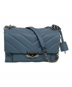 MICHAEL KORSマイケル・コース）の古着「ミディアムキルティングレザー コンバーチブルショルダーバッグ」｜スカイブルー