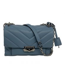 MICHAEL KORS（マイケル・コース）の古着「ミディアムキルティングレザー コンバーチブルショルダーバッグ」｜スカイブルー