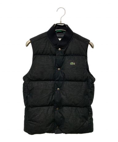 中古・古着通販】LACOSTE (ラコステ) ピケダウンベスト ブラック