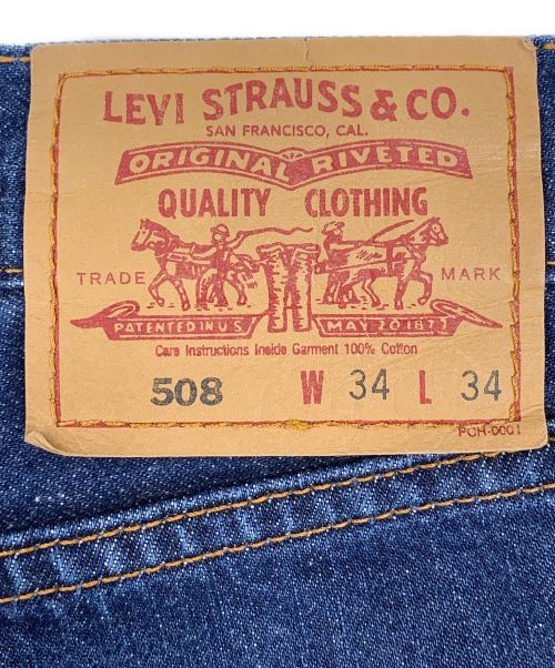 LEVI'S（リーバイス）LEVI'S (リーバイス) デニムパンツ508 インディゴ サイズ:W34×L34の古着・服飾アイテム