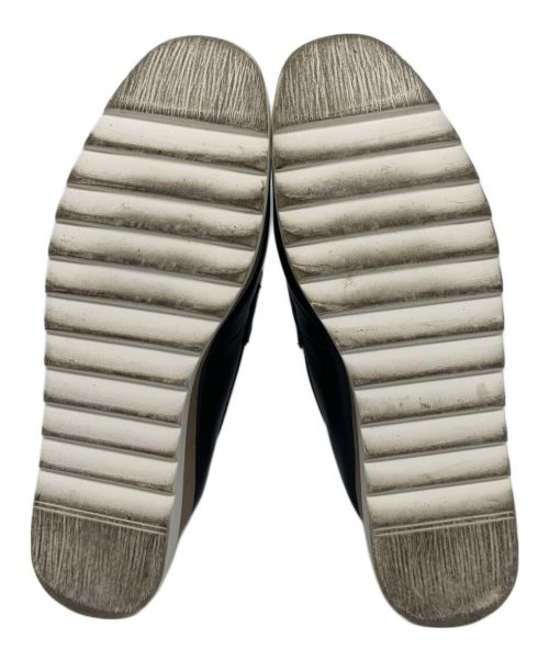 STACCATO（スタッカート）STACCATO (スタッカート) プラットホームローファー ブラック×ホワイト サイズ:22の古着・服飾アイテム