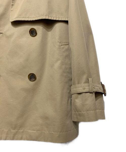 JOURNAL STANDARD（ジャーナルスタンダード）JOURNAL STANDARD (ジャーナル スタンダード) ギャバノーカラーショートトレンチ ブラウン サイズ:36の古着・服飾アイテム