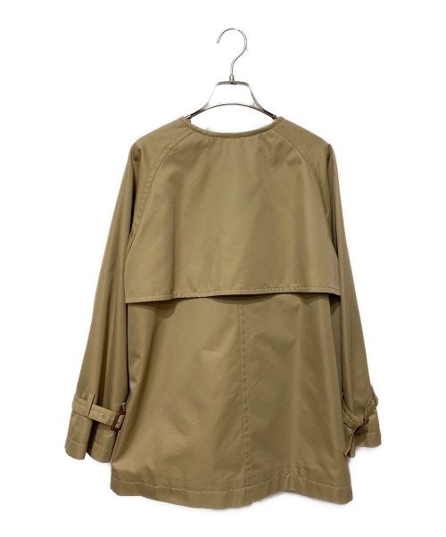 JOURNAL STANDARD（ジャーナルスタンダード）JOURNAL STANDARD (ジャーナル スタンダード) ギャバノーカラーショートトレンチ ブラウン サイズ:36の古着・服飾アイテム