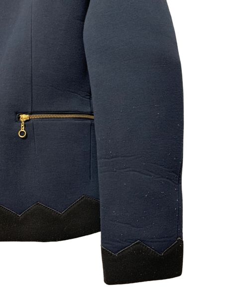 KOLOR（カラー）KOLOR (カラー) スウェットデザインジャケット ネイビー サイズ:3の古着・服飾アイテム