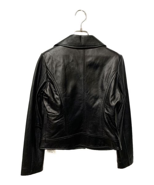 And Couture（アンドクチュール）And Couture (アンドクチュール) ラムレザーライダースジャケット ブラック サイズ:38 未使用品の古着・服飾アイテム