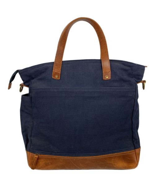 Timberland（ティンバーランド）Timberland (ティンバーランド) マルチパーパスバッグ ネイビー×ブラウンの古着・服飾アイテム