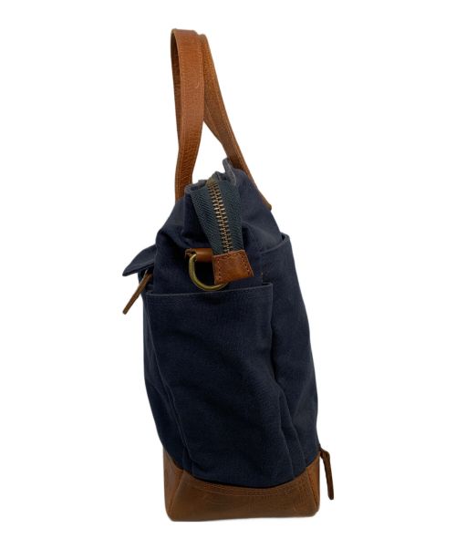 Timberland（ティンバーランド）Timberland (ティンバーランド) マルチパーパスバッグ ネイビー×ブラウンの古着・服飾アイテム