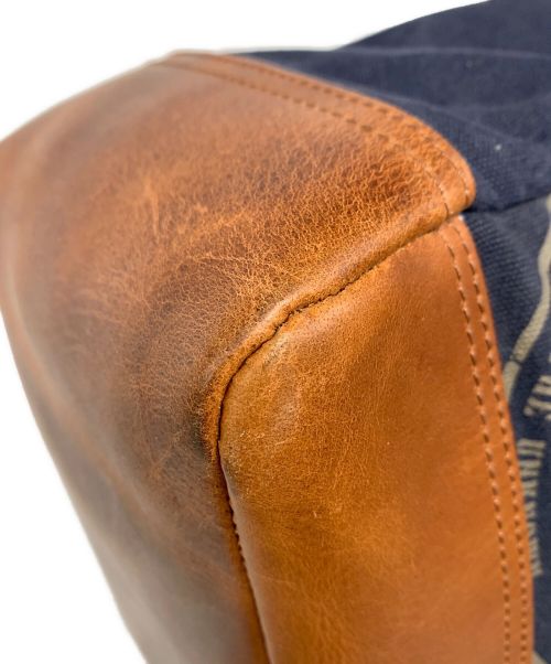 Timberland（ティンバーランド）Timberland (ティンバーランド) マルチパーパスバッグ ネイビー×ブラウンの古着・服飾アイテム