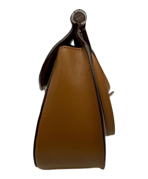 LAUREN RALPH LAUREN（ローレンラルフローレン）LAUREN RALPH LAUREN (ローレンラルフローレン) フラップショルダーバッグ ブラウンの古着・服飾アイテム