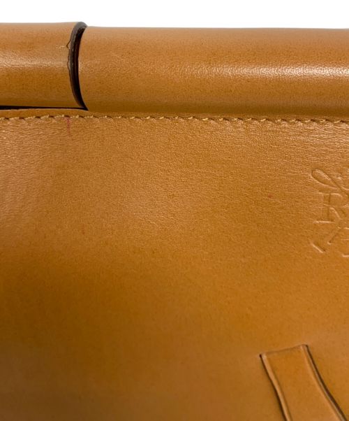 LAUREN RALPH LAUREN（ローレンラルフローレン）LAUREN RALPH LAUREN (ローレンラルフローレン) フラップショルダーバッグ ブラウンの古着・服飾アイテム