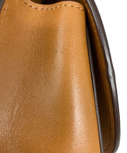 LAUREN RALPH LAUREN（ローレンラルフローレン）LAUREN RALPH LAUREN (ローレンラルフローレン) フラップショルダーバッグ ブラウンの古着・服飾アイテム