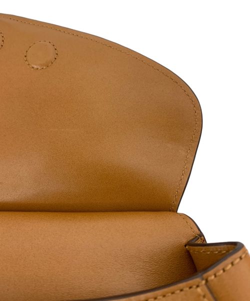 LAUREN RALPH LAUREN（ローレンラルフローレン）LAUREN RALPH LAUREN (ローレンラルフローレン) フラップショルダーバッグ ブラウンの古着・服飾アイテム