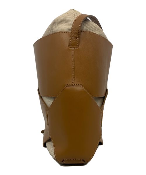 VIOLAd'ORO（ヴィオラドーロ）VIOLAd'ORO (ヴィオラドーロ) 巾着ショルダーバッグ ブラウンの古着・服飾アイテム