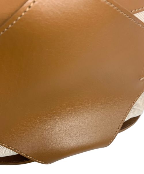 VIOLAd'ORO（ヴィオラドーロ）VIOLAd'ORO (ヴィオラドーロ) 巾着ショルダーバッグ ブラウンの古着・服飾アイテム