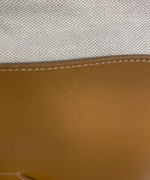 VIOLAd'ORO（ヴィオラドーロ）VIOLAd'ORO (ヴィオラドーロ) 巾着ショルダーバッグ ブラウンの古着・服飾アイテム