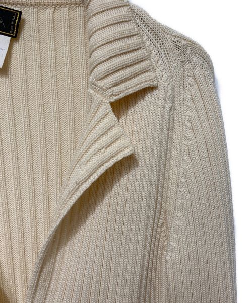 FENDI（フェンディ）FENDI (フェンディ) リブカーディガン クリーム サイズ:44の古着・服飾アイテム